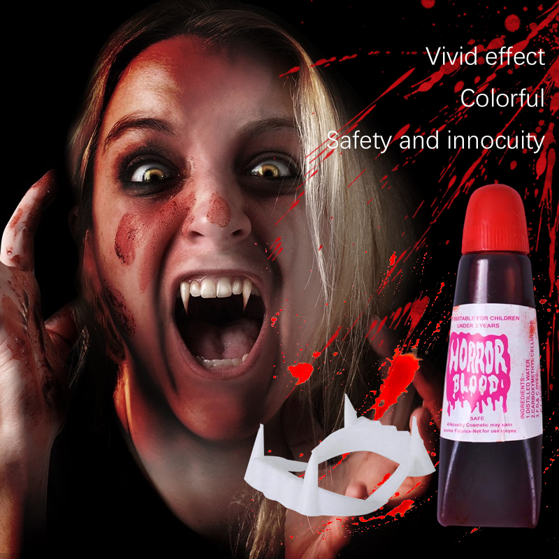 Cosplay Prop Paint - Prótesis Dentales de Vampiro para Halloween,