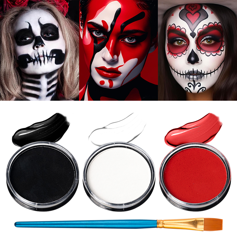 Cosplay Prop Paint - Juego de 3 pinturas faciales a