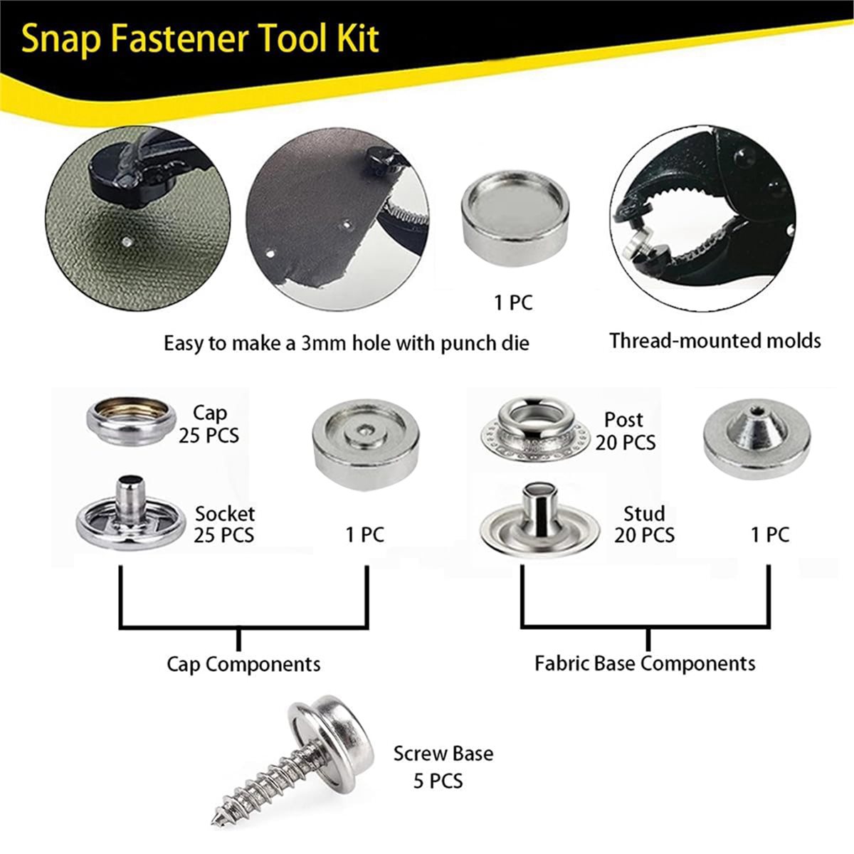Kit de Herramientas para Broch - Snap Plier Setter reseña y precio