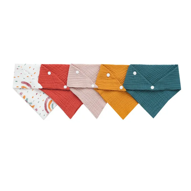 5 unids/set Baberos para bebé  - Snap Fastener Set reseña y precio