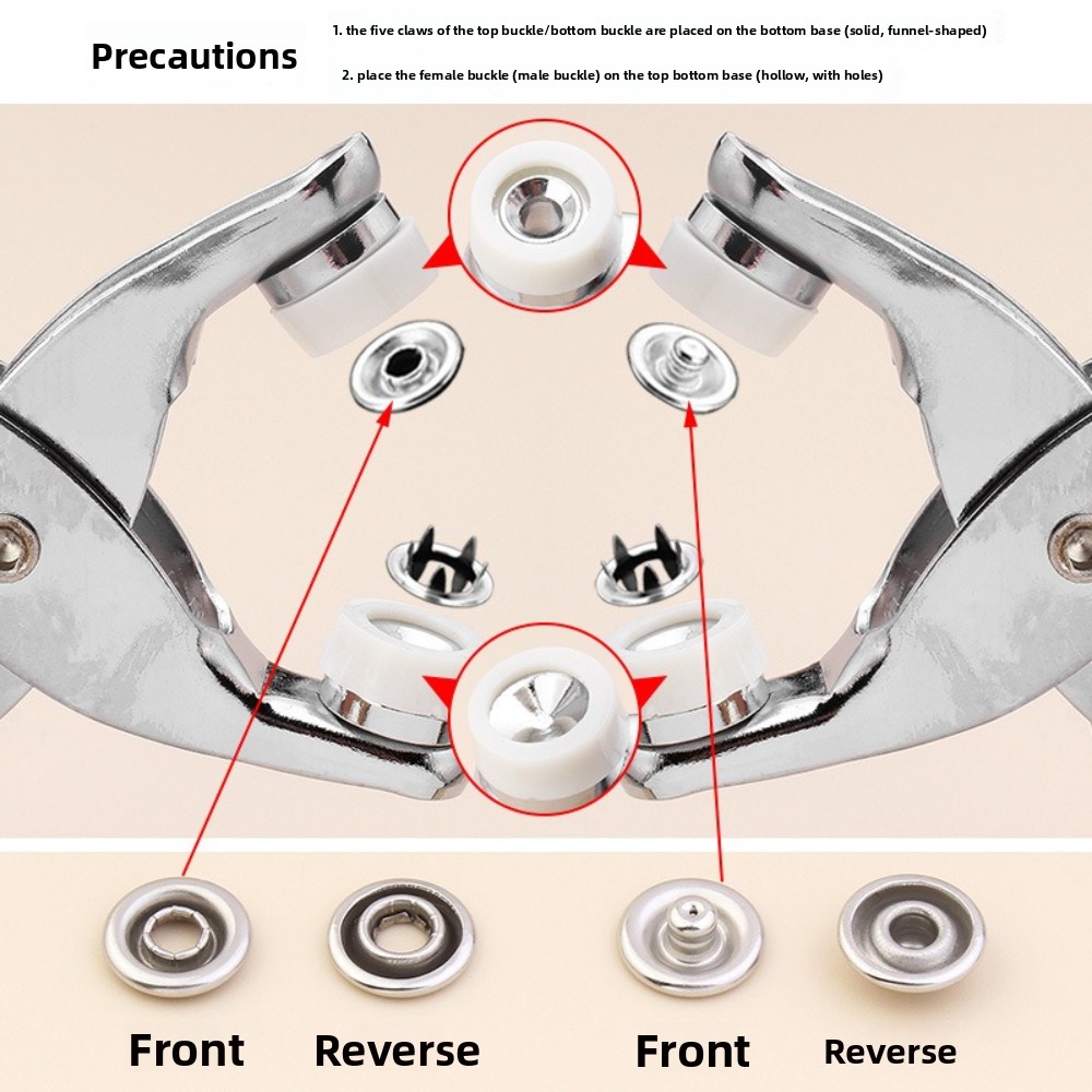 Kit de alicates para botones a - Snap Fastener Set reseña y precio