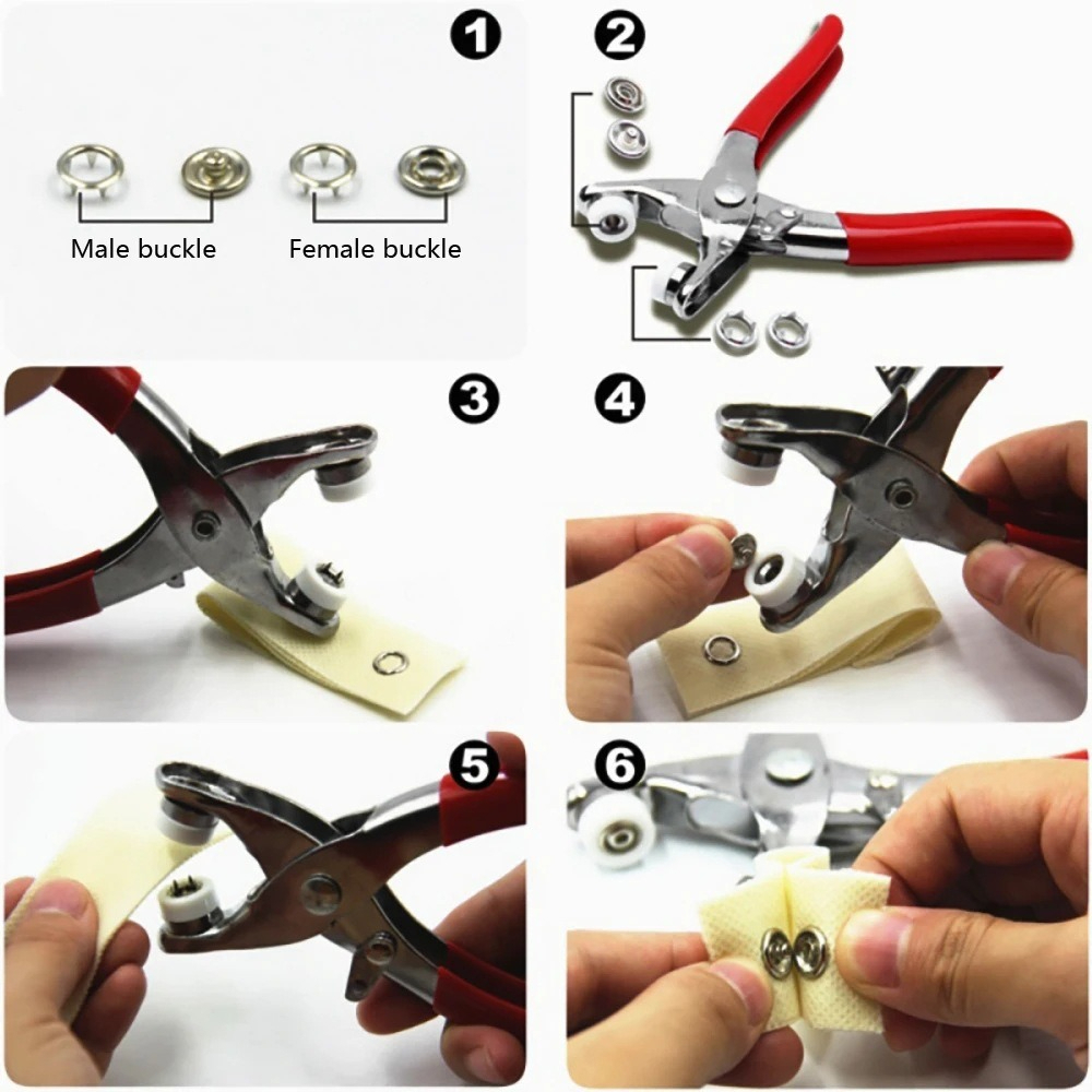 Kit de alicates para botones a - Snap Fastener Set reseña y precio