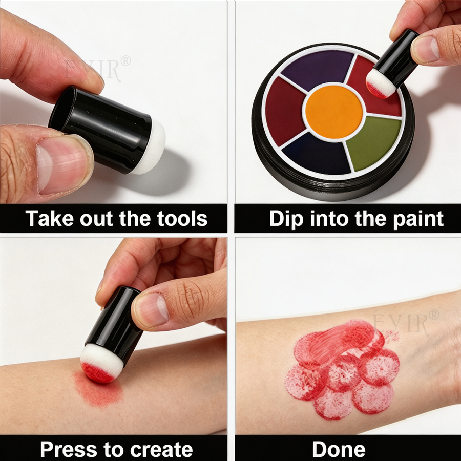 Kit De Pintura Facial Y Corpor - Cosplay Prop Paint reseña y precio