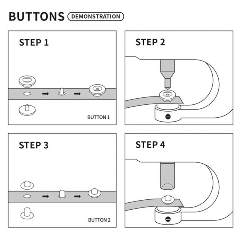 Botones de presión de Metal de - Snap Fastener Set reseña y precio
