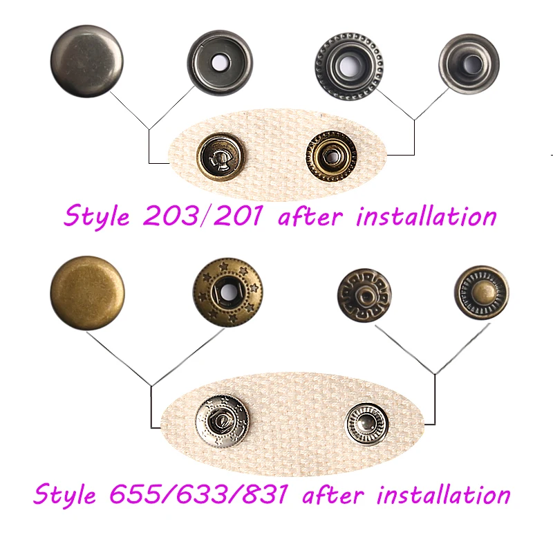 Botones de presión de Metal de - Snap Fastener Set reseña y precio